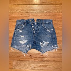 Denim Forum the ex boyfriend ripped Jean shirt blue size 23